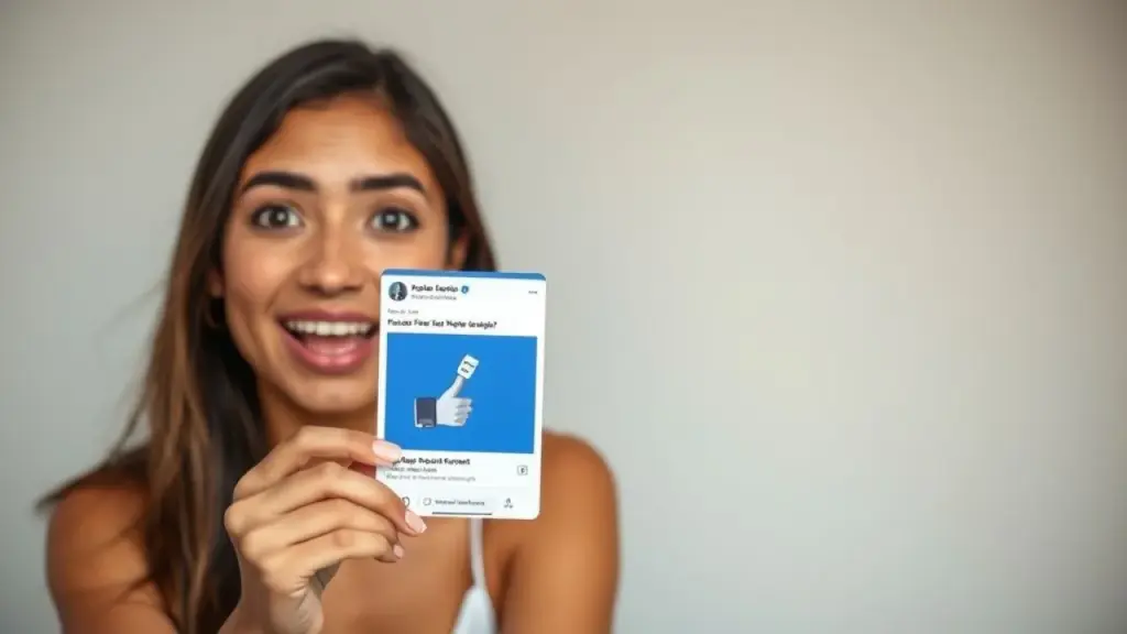 Brazilian woman receiving personalized Facebook ad with discount code for product she viewed Mulher brasileira recebendo anúncio personalizado com desconto.