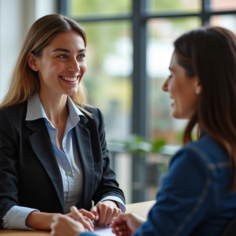 Atendimento ao cliente de alta qualidade durante treinamento de vendas.