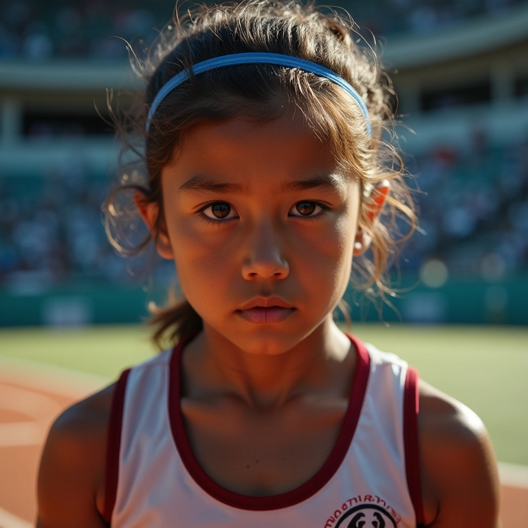 A Mentalidade de Aço: O Papel da Resiliência no Sucesso dos Atletas Atleta concentrado se preparando para competição.