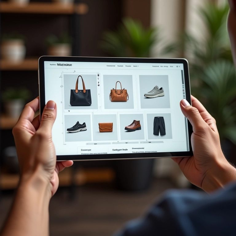 Design e usabilidade simplificando jornada do cliente em tablet.
