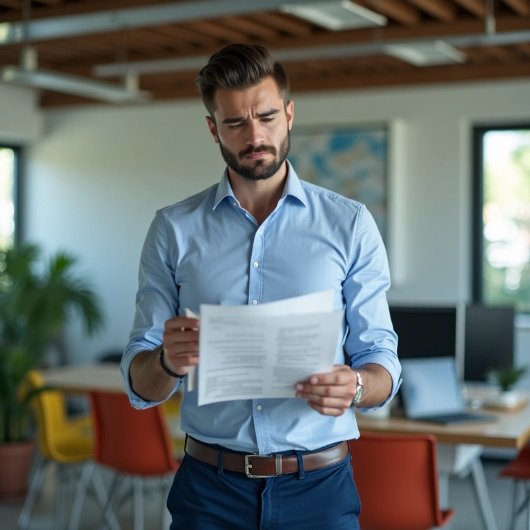 Dono de empresa confuso com avaliação de desempenho distorcida.