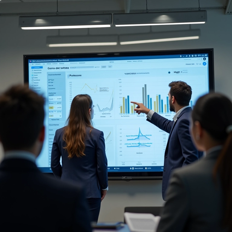 Equipe analisa métricas de conteúdo e atualiza estratégia de SEO para e-commerce.