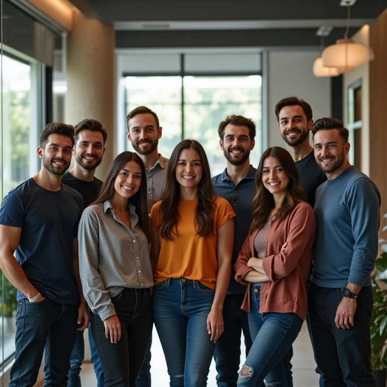 Equipe comemora aumento de produtividade com ferramenta de agendamento.