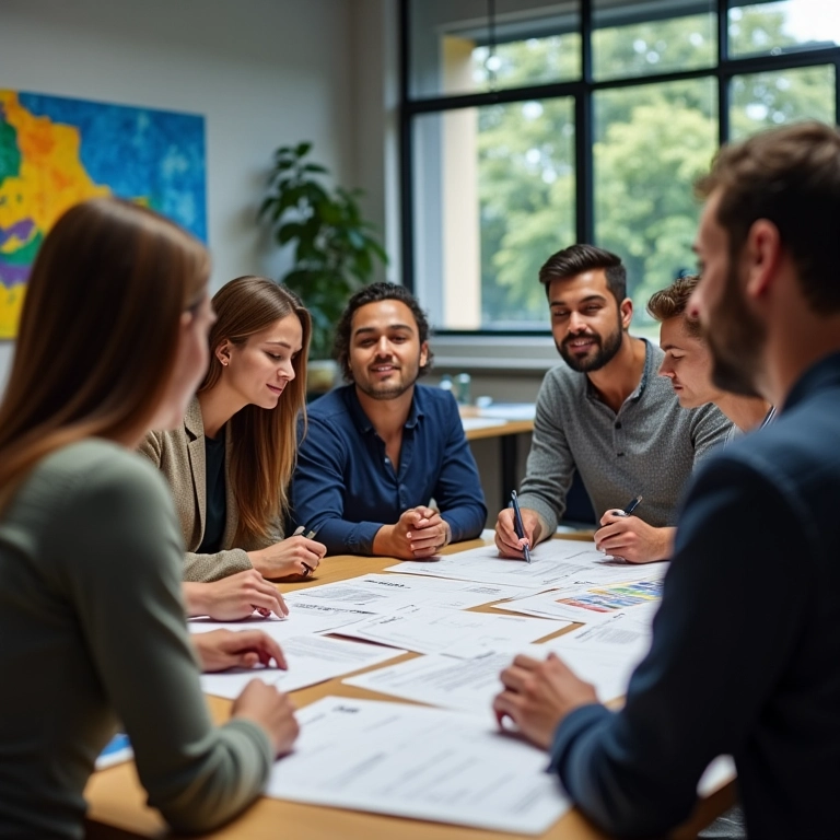 Equipe criando checklist de adequação à LGPD em SP.