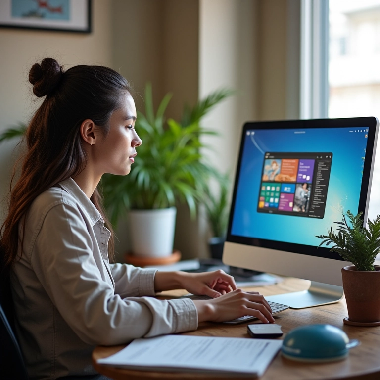 Freelancer utilizando ferramentas digitais para gestão de projetos em SP.