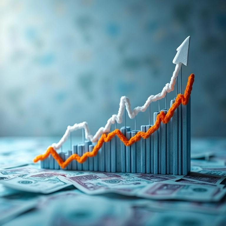 Gráfico mostrando a redução de custos a longo prazo.