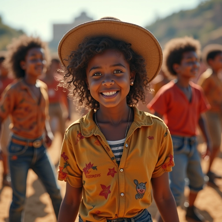 Grupo diverso criando conteúdo autêntico para TikTok: desafio de dança.