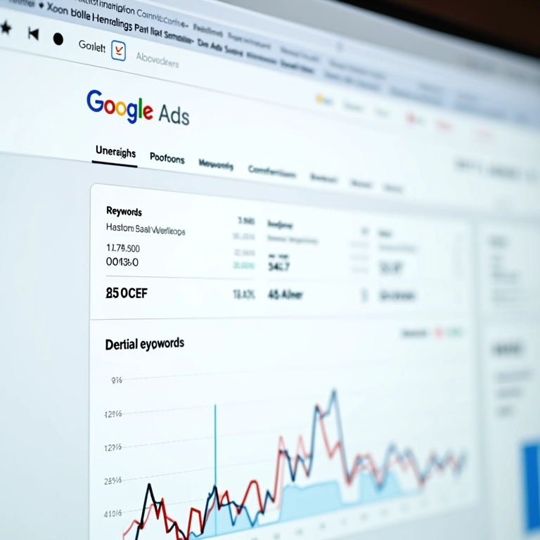 Interface do Google Ads mostrando campanhas otimizadas para conversão.