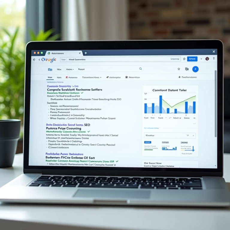 Loja virtual com design responsivo em destaque nos resultados do Google.
