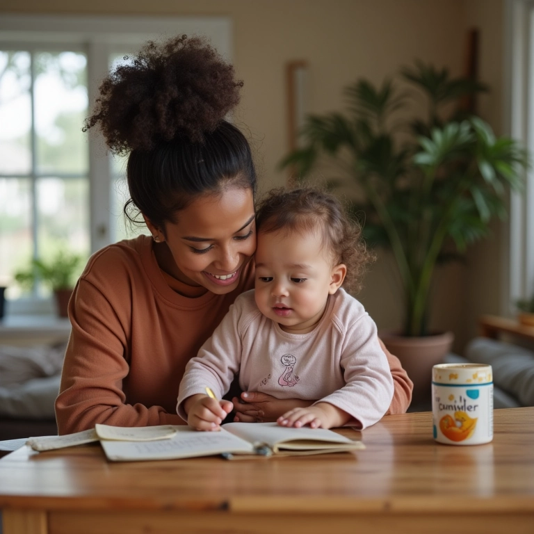 Mãe blogueira compartilhando dicas e reviews de produtos para bebês.