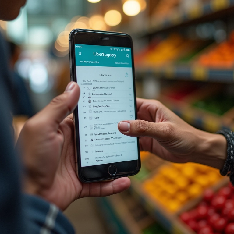 Mãos diversas selecionando palavras-chave de nicho no Ubersuggest.