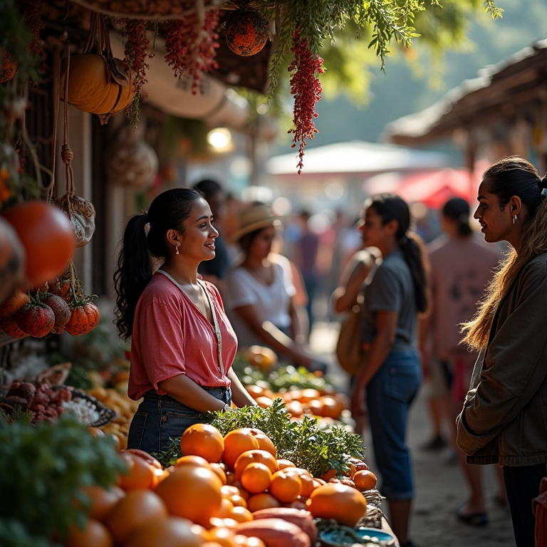 Como Vender no Magazine Luiza Marketplace e Aumentar o Alcance Mercado vibrante com vendedores diversos no Magazine Luiza Marketplace.
