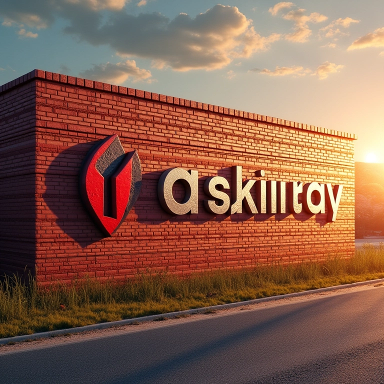 Muro digital protegendo o logo da marca de ataques.