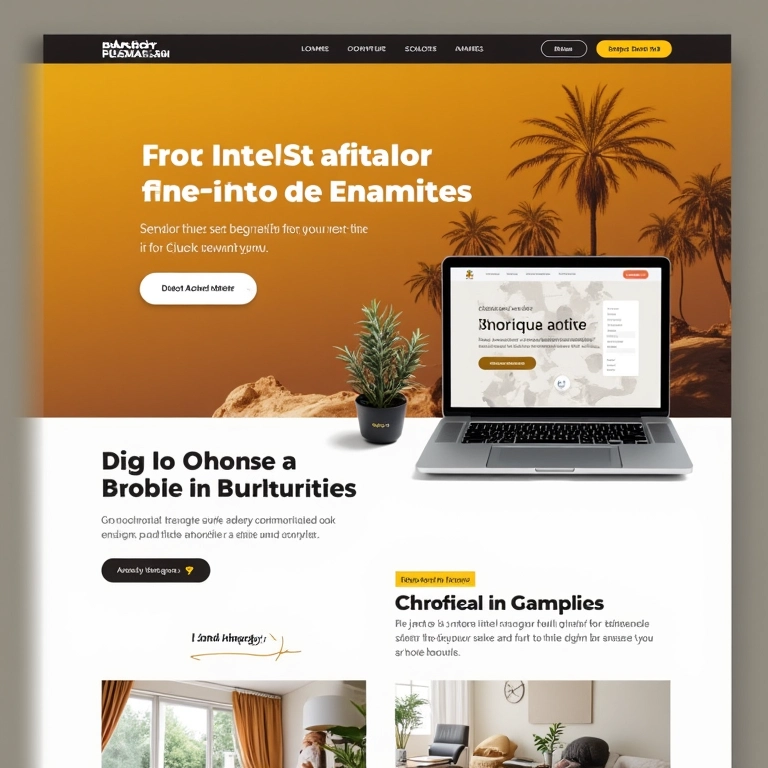 Página de website com legendas relevantes para as imagens.