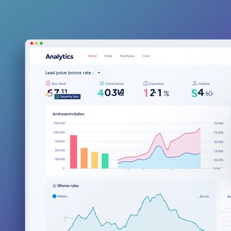 Painel de análise mostrando baixa taxa de rejeição em loja virtual.