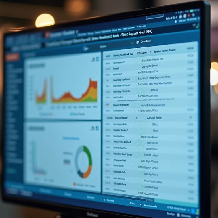 Painel de controle com métricas de e-mail marketing mostrando gráficos de sucesso.