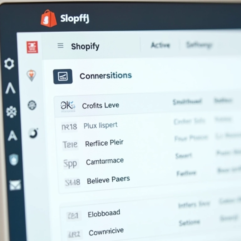 Painel do Shopify com o Pixel do Facebook conectado e ativo.