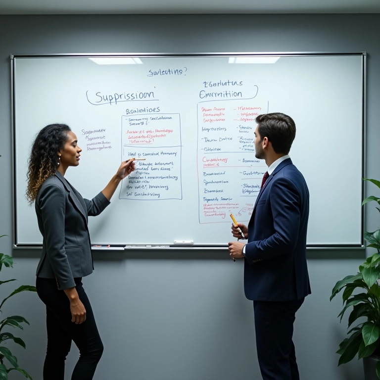 Parceiros de negócios definindo objetivos de sucessão.