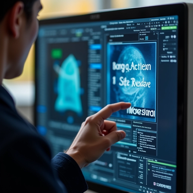 Pessoa ajustando as configurações de um anúncio online.