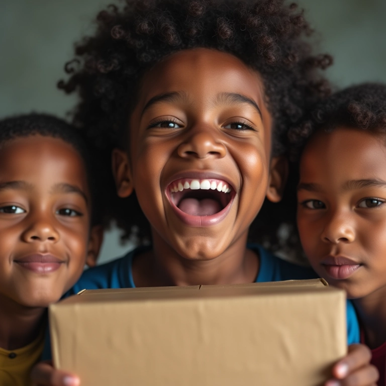 Pessoa autêntica e entusiasmada em vídeo de unboxing.