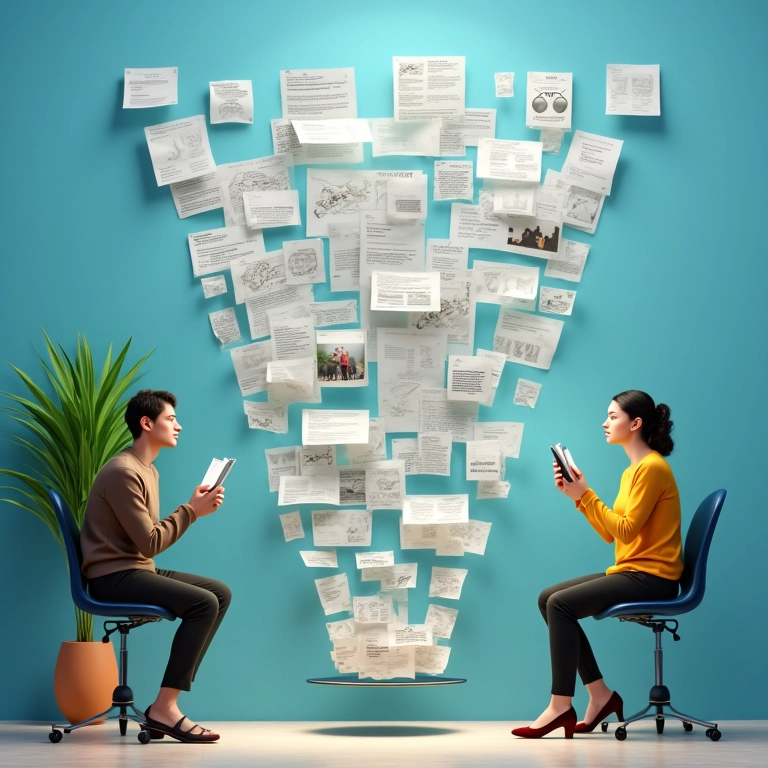 Pessoas interagindo com conteúdo de email nas etapas de consideração e avaliação do funil.