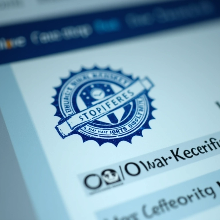 Selo de segurança e certificações exibidos em site confiável.