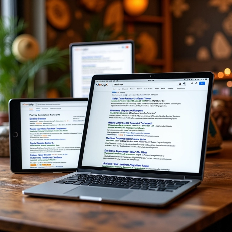 Telas mostrando sugestões de palavras-chave do Ubersuggest.