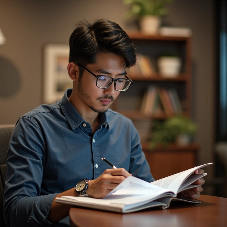 Tradutora profissional trabalhando em campanha de marketing, garantindo linguagem precisa e culturalmente sensível.
