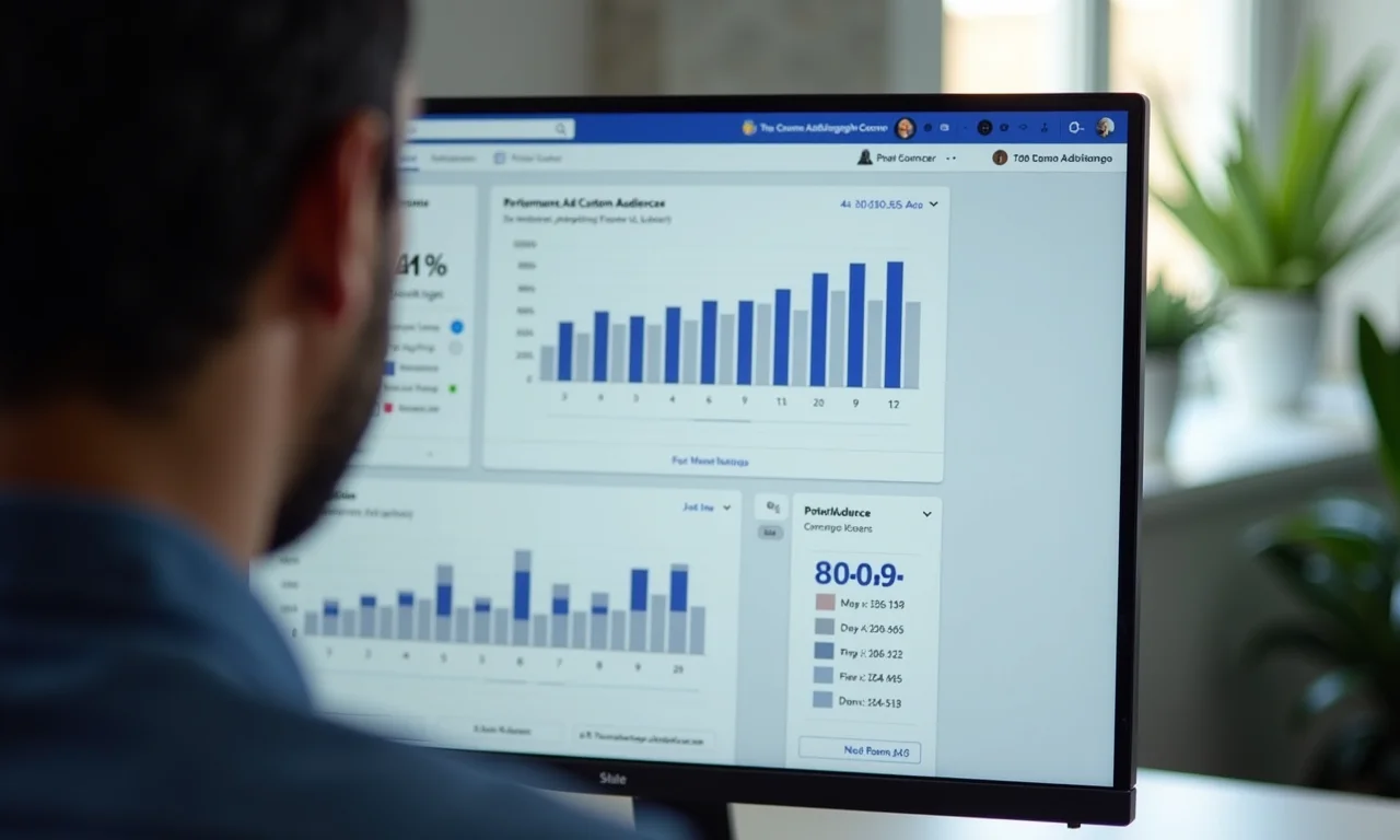 Análise do painel do Facebook Ads com insights sobre o desempenho da audiência em SP.