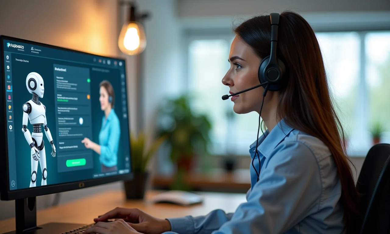 Atendimento ao cliente automatizado com chatbot e IA.