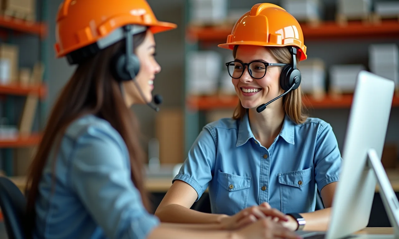 Atendimento ao cliente online em ecommerce de materiais de construção.