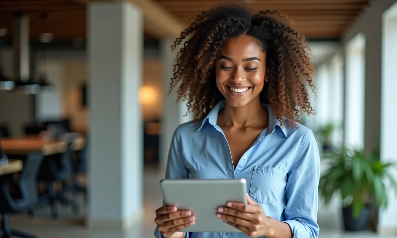 Campanha de email marketing personalizada em tablet.