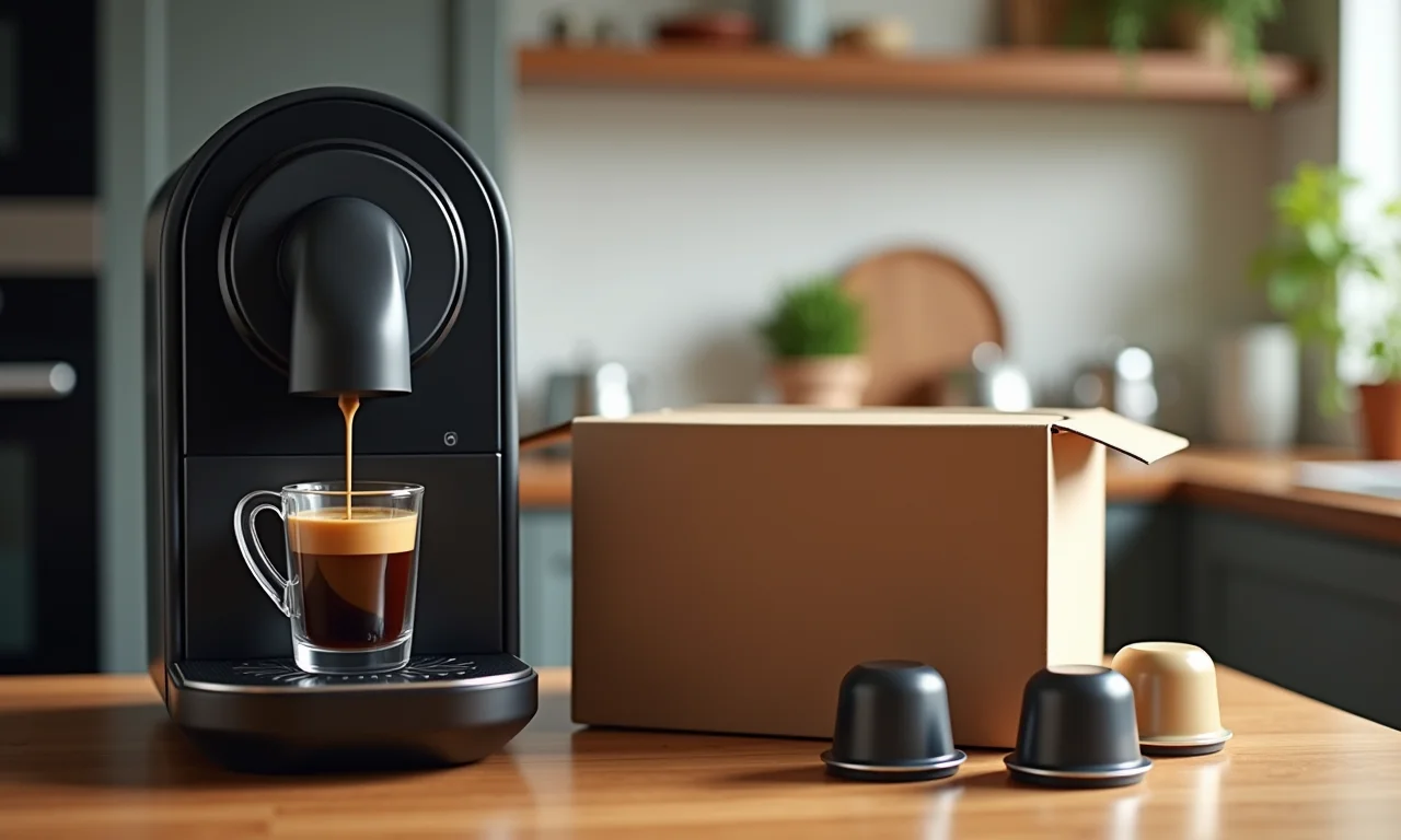 Entrega automática de cápsulas de café: a conveniência da assinatura de reposição.