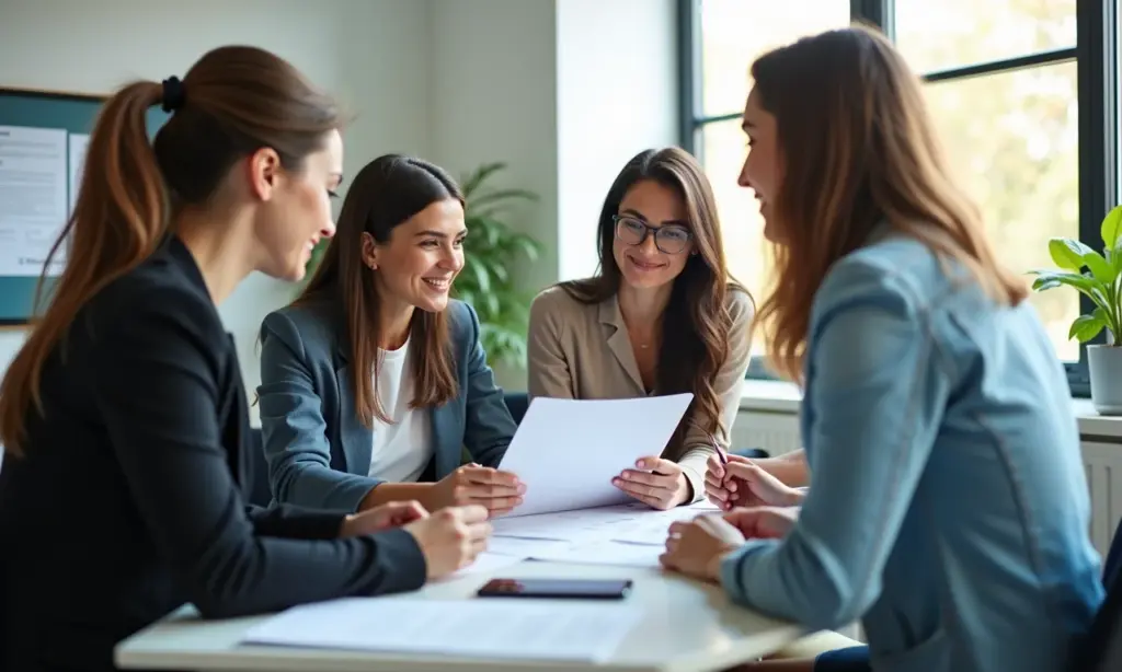 Quando Usar Vídeos no Marketing Para Máximo Impacto Equipe diversa colaborando em estratégias de vídeo marketing.