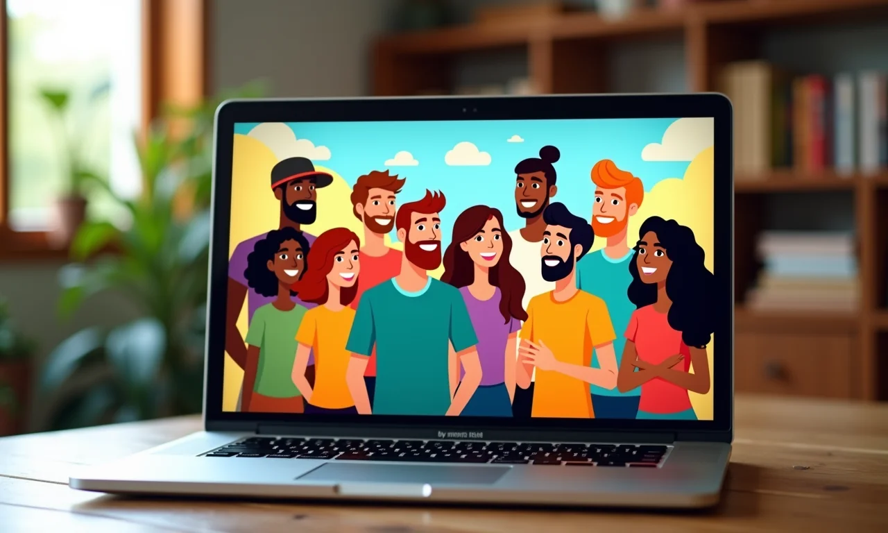 Fórum online vibrante com avatares diversos em discussão animada.