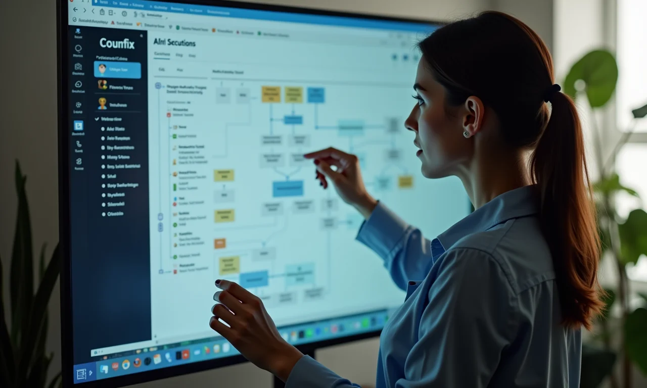 IA otimizando a árvore de decisão de um chatbot.