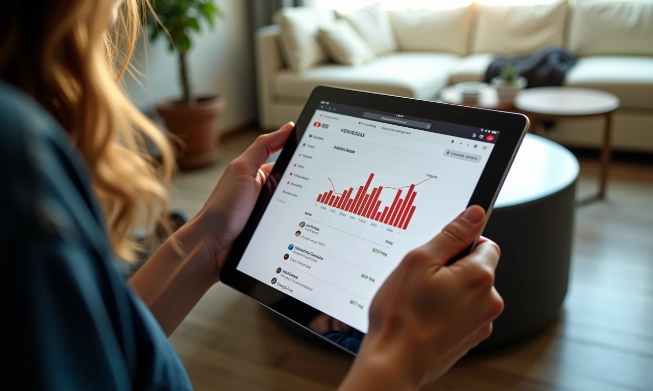 Influenciador analisando fontes de tráfego no YouTube