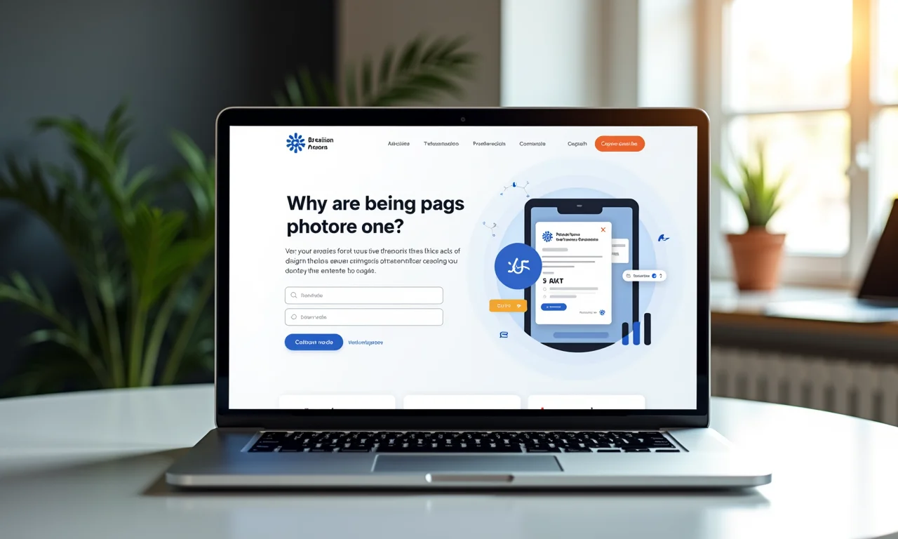 Landing page otimizada para conversão com design moderno.