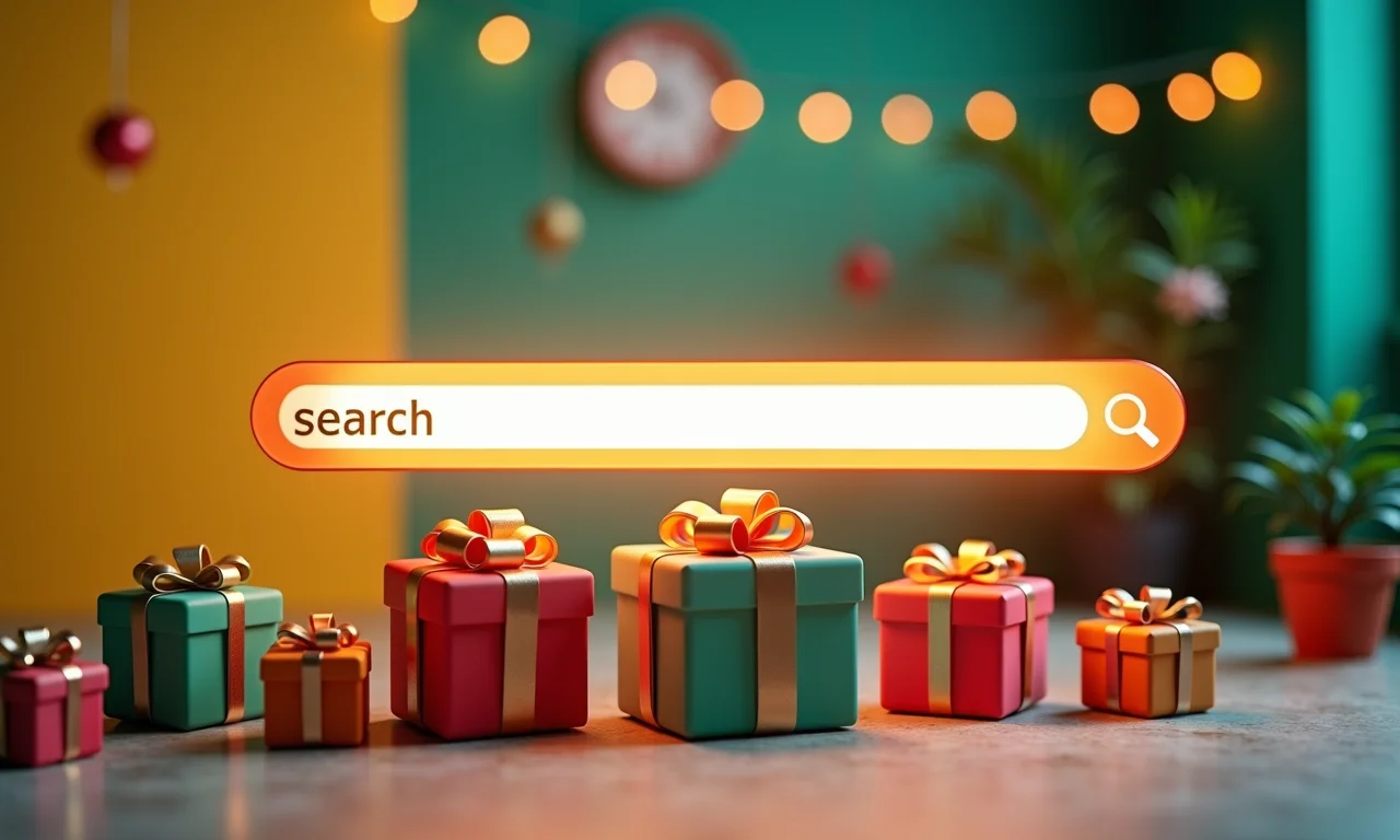 Otimização da busca por presentes com inteligência artificial.