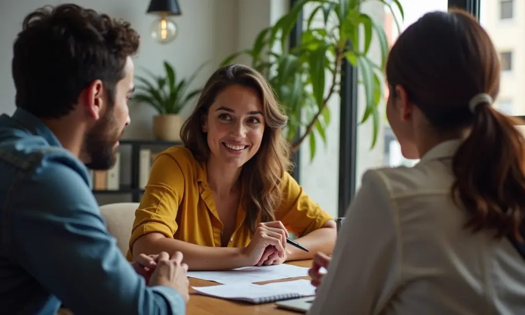 Audiências Personalizadas Facebook Ads em SP Anuncie para Quem Já Conhece Pessoas diversas em SP interagindo com painéis do Facebook Ads, mostrando marketing direcionado.