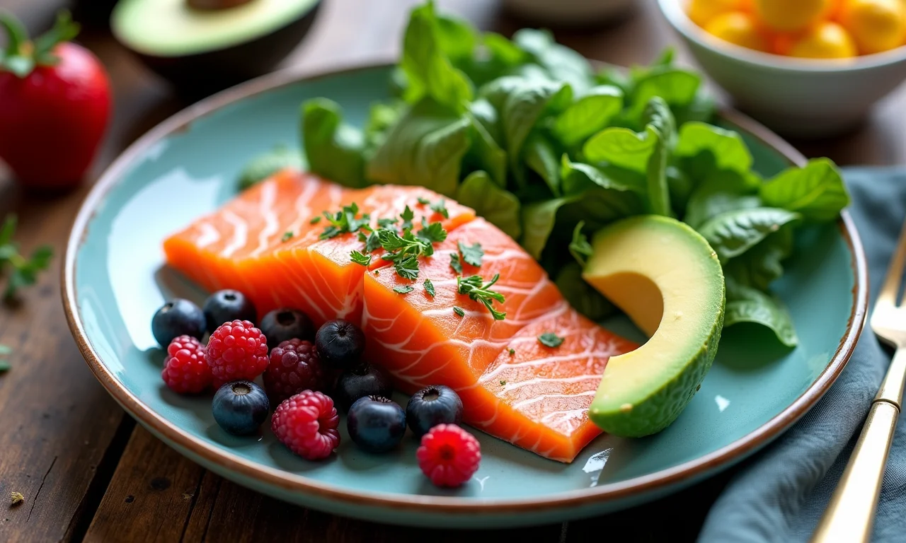 Refeição anti-inflamatória para promover o bem-estar.