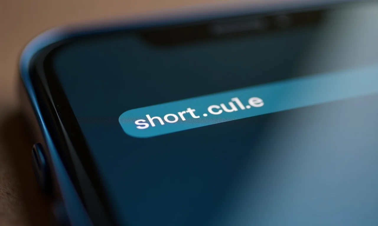 URL concisa e direta exibida em um smartphone para melhor experiência do usuário.