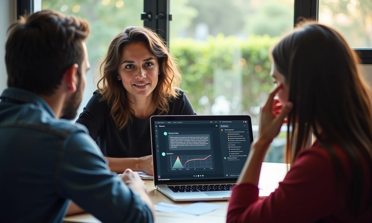 UX designer recebendo feedback imediato sobre protótipo em startup brasileira.